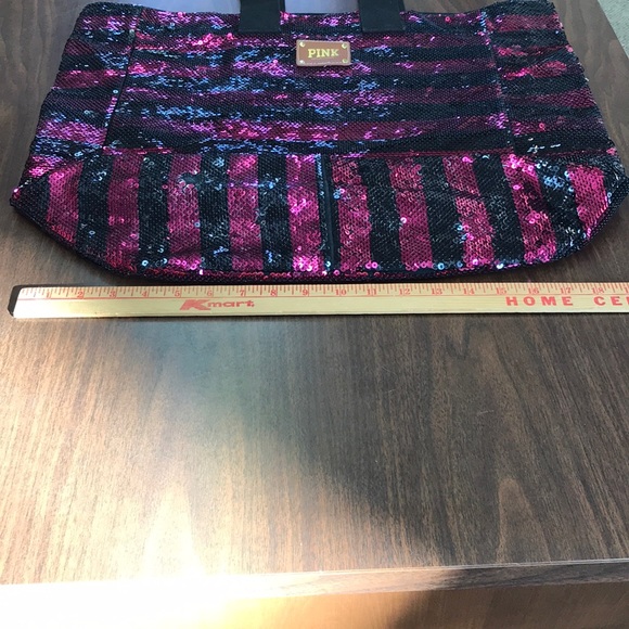 PINK Victoria’s Secret Sequined Pink Black… - Picture 5 of 11